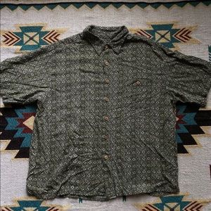 Vintage Hippie Tribal Granola Button Down Shirt